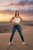 Women's Yoga Sports Bra White Small
