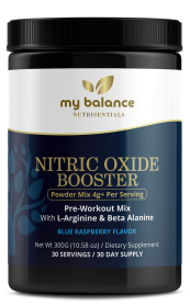 Nitric Oxide Booster Powder Mix â€“ Blue Raspberry Flavor