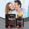 Extra Strength Maca Herbal Supplement Capsules 1900MG, Natural Dietary Pills to Support Hormonal Balance & Daily Energy Endurance for Adult Men