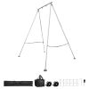 Yoga Stand Frame, Max 310 lbs Load Swing Stand, Triangular Structure Pull Up Stands, Aerial Silk Stands with Height Adjustable & Aluminum Frame Legs