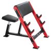 Preacher Curl Bench, Strength Training Benches, Max load 660 LBS Home Gym Fitness Equipment, Seated Arm Isolated Barbell Dumbbell Bicep Station