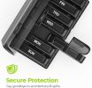 XL Weekly Pill Organizer 2 Times a Day, Pill Box 7 Day with One-Side Large Openings for Easy to Use