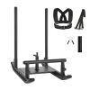 Weight Sled, Steel Power Sled, Fitness Strength Training Sleds for Athletic Exercise Speed Improvement, Workout Fitness Equipment with Handle