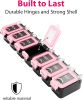 Weekly Pill Organizer 1 time a Day â€“ Pill Box 7 Day with Enhanced Waterproof Seal, Large compartments Hold Big Vitamins & Supplements