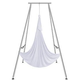 Aerial Yoga Frame & Yoga Hammock, 9.67 ft Height Professional Yoga Swing Stand Comes with 6.6 Yards Aerial Hammock