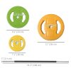 Adjustable Barbell Weight Set 44 Lbs with Non-Slip Handle for Home Gym Fitness Exercise Equipment