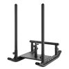 Weight Sled, Steel Power Sled, Fitness Strength Training Sleds for Athletic Exercise Speed Improvement, Workout Fitness Equipment with Handle