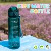 Water Bottle for school Girls Boys, Motivational Water Bottles With Silicone Straw, Leak-Proof Tritan BPA-Free, Reusable water bottles for kids