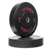 Olympic Weight Plates, Rubber Bumper Plates, 2 Inch Steel Insert 55lb Bundle Options Available for Home Gym Strength Training, Weightlifting