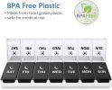 Large Pill Organizer 2 Times a Day, Weekly Box Per AM PM Case, Day Night Container 7 Vitamin Case Twice