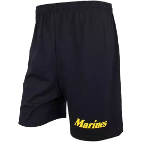 Men's Black Running Short - Yellow Marines XL