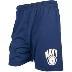 Men's Blue Running Short - Navy With Logo Medium