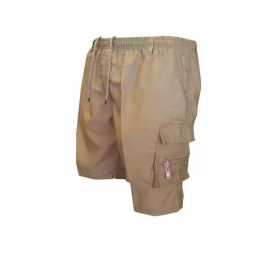 Men's Casual Work Pants Loose Summer (Option: Khaki-XL)