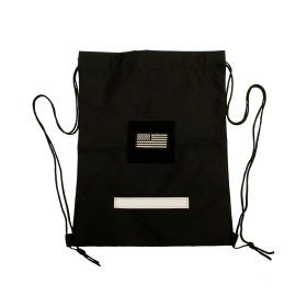 Tactical Drawstring Backpack (Color: Black)