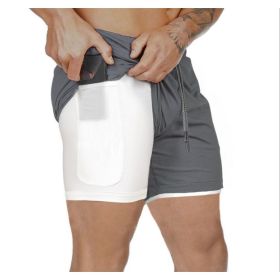 Pocket Compression Shorts (Option: Gray-M)