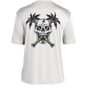 Palms and Skulls - Mens (Color: White, size: X Small)