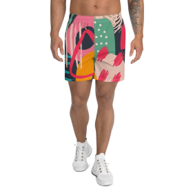 Paint Brush Colours Men's Athletic Shorts (size: S)