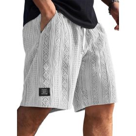 Mens Stylish Casual And Comfortable Shorts (Option: White-S)