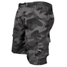 Men's Casual Work Pants Loose Summer (Option: Camouflage gray-S)