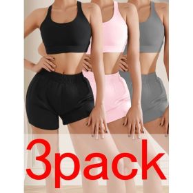 3pcs Cooling Quick-Dry Workout Shorts Breathable, Loose Fit, Perfect For Summer (Option: Multicolored-L)