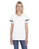 Ladies' Football T-Shirt - BLACK/ WHITE - 2XL
