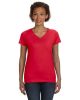 Ladies' V-Neck Fine Jersey T-Shirt - BLACK - S