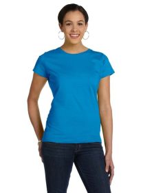 Ladies' Fine Jersey T-Shirt - VINTAGE BURGUNDY - XS (Color: COBALT, size: XL)