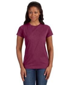 Ladies' Fine Jersey T-Shirt - VINTAGE BURGUNDY - XS (Color: VINTAGE BURGUNDY, size: XL)