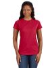 Ladies' Fine Jersey T-Shirt - VINTAGE BURGUNDY - XS