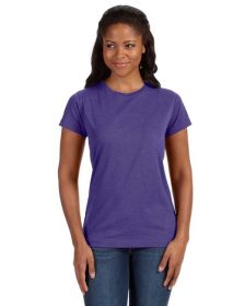 Ladies' Fine Jersey T-Shirt - VINTAGE BURGUNDY - XS (Color: VINTAGE PURPLE, size: 3XL)