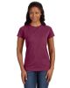 Ladies' Fine Jersey T-Shirt - VINTAGE BURGUNDY - XS