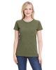 Ladies' Fine Jersey T-Shirt - VINTAGE BURGUNDY - XS