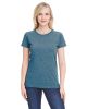 Ladies' Fine Jersey T-Shirt - VINTAGE BURGUNDY - XS