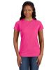 Ladies' Fine Jersey T-Shirt - VINTAGE BURGUNDY - XS