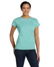 Ladies' Fine Jersey T-Shirt - VINTAGE BURGUNDY - XS (Color: CHILL, size: 3XL)