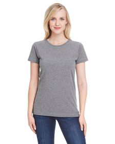 Ladies' Fine Jersey T-Shirt - VINTAGE BURGUNDY - XS (Color: GRANITE HEATHER, size: M)