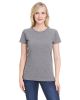 Ladies' Fine Jersey T-Shirt - VINTAGE BURGUNDY - XS