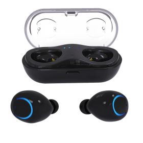Wireless TWS Stereo Earbuds (Color: Black, size: One size)