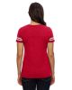 Ladies' Football T-Shirt - BLACK/ WHITE - 2XL