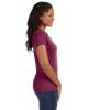 Ladies' Fine Jersey T-Shirt - VINTAGE BURGUNDY - XS