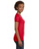 Ladies' V-Neck Fine Jersey T-Shirt - BLACK - S