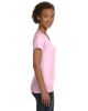 Ladies' V-Neck Fine Jersey T-Shirt - BLACK - S