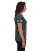 Ladies' Football T-Shirt - BLACK/ WHITE - 2XL