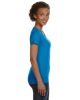 Ladies' V-Neck Fine Jersey T-Shirt - BLACK - S