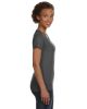 Ladies' V-Neck Fine Jersey T-Shirt - BLACK - S