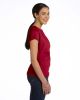 Ladies' Fine Jersey T-Shirt - VINTAGE BURGUNDY - XS