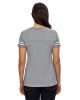 Ladies' Football T-Shirt - BLACK/ WHITE - 2XL