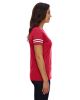 Ladies' Football T-Shirt - BLACK/ WHITE - 2XL
