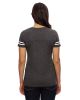 Ladies' Football T-Shirt - BLACK/ WHITE - 2XL