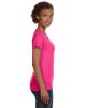 Ladies' V-Neck Fine Jersey T-Shirt - BLACK - S